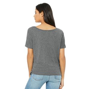 Mode Triblend femmes 8816 Bella + toile femmes Slouchy Tee mode Slouchy T-Shirt T-Shirt gris Slouchy T-Shirt respirant - Product Image 2