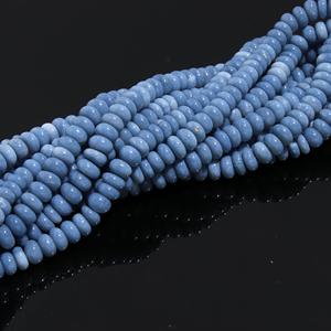 Hot Selling <b>October</b> <b>Birthstone</b> <b>Necklace</b> Beads Beautiful Oregan Blue Opal 7mm-9mm Smooth Rondelle Shape AAA Grade Jewelry Making - Product Image 4