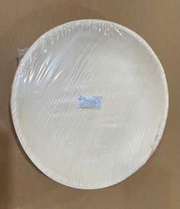 Assiettes jetables 100% compostables en feuille de palmier et bambou |   Assiettes en feuilles de palmier - Product Image 4