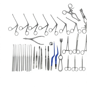 Juego de Instrumentos Quirúrgicos Manuales de Acero Inoxidable para Timpanoplastia, 39 Piezas, para Microcirugía de Oído, Instrumentos ORL Reutilizables - Product Image 1