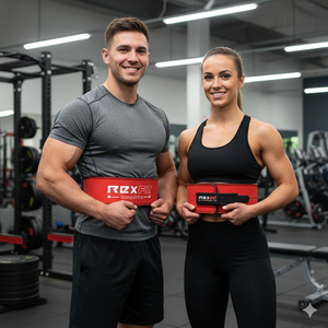 Cinturón de Levantamiento de Pesas Profesional RexFit Sports, de Cuero Genuino, con Hebilla de Palanca, Soporte para Gimnasio - Product Image 3