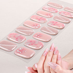 Venta al por mayor de fábrica, pegatinas de Gel semicuradas personalizadas, respetuosas con el medio ambiente y no tóxicas para tiras de uñas de Gel - Product Image 5