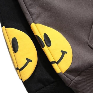 2025 sweats à capuche imprimés pour hommes de haute qualité 100% coton sweat à capuche Vintage avec applique lavage à l'acide taille XL motif solide - Product Image 3
