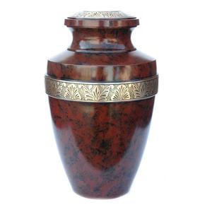 Urna de cremación de latón grabada en negro Recién llegado Urna Cineraria para cenizas de adultos Urna funeraria conmemorativa elegante para cenizas humanas - Product Image 5