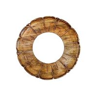 Assiette à chocolat décorative en bois au design de luxe de qualité supérieure pour mariage et événement servant des assiettes à chocolat Art indien en bois