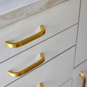 Atractivo y moderno tirador de armario de latón macizo para el hogar, cocina, muebles de oficina, herrajes, puerta, cajón, armario, tirador de armario 2023 - Product Image 5