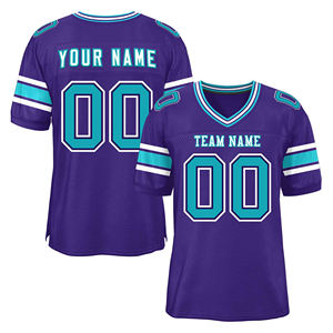 Camisetas de Fútbol Americano Personalizadas de Talla Grande, Manga Corta, 100% Poliéster, Estampadas, Cosidas, Deportivas, de Moda, Edición Limitada - Product Image 1