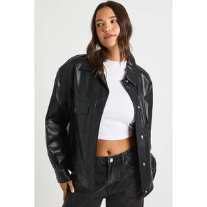Veste en cuir pour femme de qualité supérieure, logo personnalisé, best-seller, veste en cuir pour femme d'extérieur pour adulte - Product Image 1