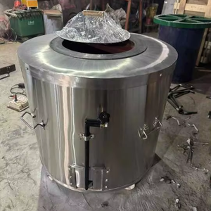 Tandoor à gaz rond commercial en acier inoxydable avec brûleur à chauffage rapide pour restaurant et restauration assurant une cuisson uniforme - Product Image 4