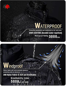 เสื้อแจ็คเก็ตแบบยูนิเซ็กซ์ คอตั้ง มีฮู้ด ดีไซน์ลำลอง สไตล์ฤดูหนาว ผ้าทอ ระบายอากาศ กันน้ำ กันลม ด้านหน้า - Product Image 5