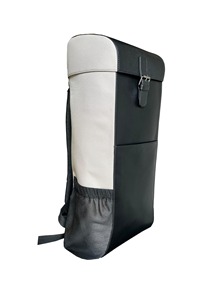 Mochila impermeable de cuero de vaca de poliéster de plástico reciclado unisex, duradera, personalizada, de lino con múltiples compartimentos - Product Image 3