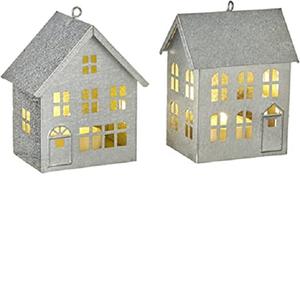 Ensemble de 3 lanternes en métal galvanisé personnalisées pour la rue principale, porte-bougie pour la décoration de Noël - Product Image 4