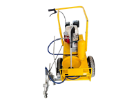Machine de marquage routier compacte 80 kg 6,5 CV à pulvérisation à froid, traceur de lignes avec pompe à diaphragme sans air 4 L et garantie de 2 ans