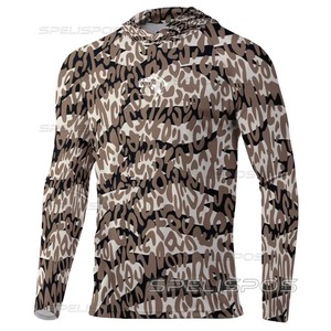 EM hecho a medida 50 + protección UV hombres capucha manga larga ropa de pesca camiseta de pesca ropa de pesca secado rápido transpirable 2025 - Product Image 2