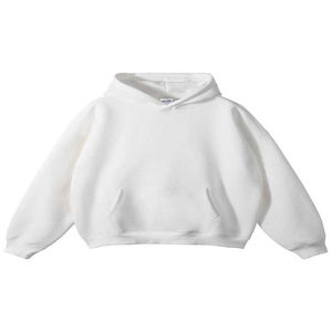 Nouvel arrivage de sweat à capuche oversize 100% coton pour femmes, poids lourd, manches longues, épaules tombantes, écran, lettres design anti-rétrécissement - Product Image 3