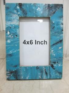 Handcrafted Wooden Resin Bone Photo <b>Frame</b> Rectangle Shape Horizontal Orientation Lightweight & Durable for Home Decor - Product Image 4