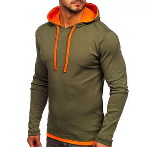 Sudaderas con capucha de algodón puro 100% pesado con logotipo personalizado, pulóver cómodo, informal, cuadrado, liso, de talla grande, para hombre - Product Image 1