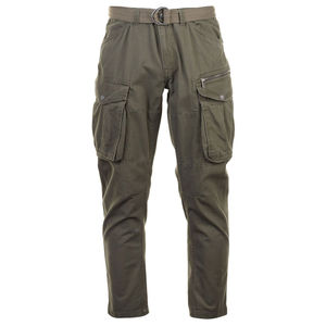 Pantalones cargo ajustados de calidad premium para hombre en tela de algodón, diseño casual con múltiples bolsillos funcionales. - Product Image 1