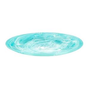 Bol à salade en résine acrylique de qualité fait à la main Texture marbrée écologique motif de tourbillon Aqua fleur d'eau qui coule pour la décoration intérieure - Product Image 1