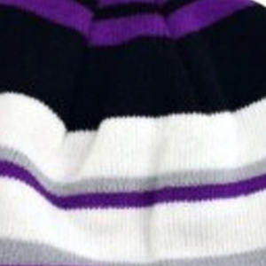 Bonnets d'hiver unisexes vierges |   Bonnets thermiques en acrylique tricotés avec logo personnalisé, motif à pois/nœuds |   Jacquard pour usage professionnel/Plage - Product Image 2