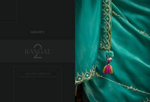 Sari en soie Georgette de créateur, broderie en tissu froissé doux, style indien pakistanais, pour mariage et soirée, élégant, avec bordure, pour femme, 5.50 - Product Image 3