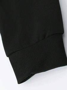 Sudaderas con capucha para hombre con estampado de letras y cordón con cremallera completa para hombre, 100% algodón, peso pesado, calidad térmica de lujo para hombre - Product Image 5