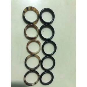 Anillo de Cuerno Natural Hecho a Mano 100% Ecológico de la Mejor Calidad, Joyería Pulida para Bodas y Aniversarios, Artesanía Saniya - Product Image 6