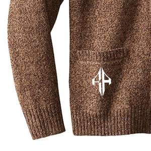 2025 Design Men's <b>Cardigan</b> Winter Sweater Wholesale Wool / Acrylic Material High Quality Custom Logo by ATLANTIC - Product Image 3