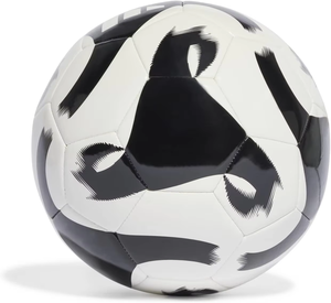 Unisex Adult Size 5 <b>Foldable</b> Soccer Ball High Quality White Black PVC Leather TPU Durable Machine Stitched Panels Recreational - Product Image 1