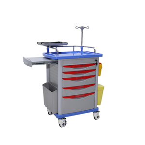 Alta calidad ABS enfermera sala de emergencias carro dispositivo médico carro ruedas para hospitales conveniente Carro de emergencia - Product Image 1
