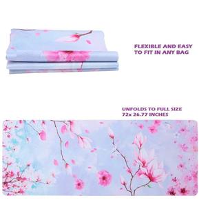 Tapis de yoga IRIS en caoutchouc naturel écologique 183 cm Extra lourd Antidérapant en daim avec impression premium et sac de transport (épaisseur personnalisée) - Product Image 4