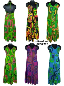 SK Noor Sons เดรสยาวผ้าฝ้ายระบายอากาศได้ดี, ชุดเดรสยาวผ้าฝ้าย100% ซักได้เสื้อยาวจากนักออกแบบเป็นมิตรกับสิ่งแวดล้อมส่งออกธรรมชาติ - Product Image 5