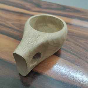 Handmade Wood Rustic tea/coffee <b>cup</b> Solid Natural Wood Coffee <b>Cup</b> Insulated <b>Wooden</b> Unique Design - Product Image 3