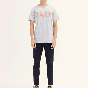 T-shirts pour hommes à coupe classique, dernier design, col rond, couleur unie, style streetwear, 100% coton respirant - Product Image 4