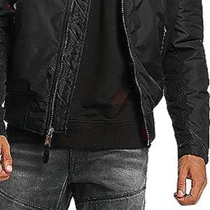 Chaqueta de bombardero de invierno transpirable impermeable personalizada de lona deportiva de nuevo diseño de suministro de fabricante de Pakistán para hombres - Product Image 6