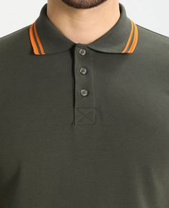 เสื้อโปโลสำหรับผู้ชายเสื้อโปโลผ้าฝ้าย100% แขนสั้นสำหรับผู้ชายดีไซน์ตามสั่งยี่ห้อโลโก้ของคุณเอง - Product Image 2