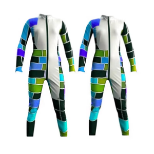 Traje de Neopreno de 3mm de Cuerpo Entero, Manga Larga, Cierre Frontal, Traje de Buceo de una Pieza para Surf y Moto Acuática - Product Image 1