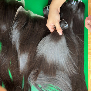 Extensiones de Cabello Humano Virgen Vietnamita con Ondas Naturales de 20-22 Pulgadas, 10A, Sin Procesar, Tejido Liso, Doble Trama, Grado Superior - Product Image 1