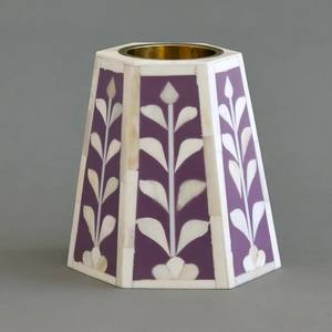 Incrustaciones de hueso púrpura indio hecho a mano nuevo diseño quemador de incienso Bakhoor tendencia hueso personalizado Ramadán especial y regalo Eid - Product Image 1