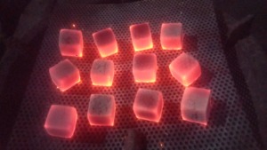 Premium cube-shaped briquettes are made from natural charcoal and <b>coconut</b> <b>shell</b> charcoal for shisha use. - Product Image 4