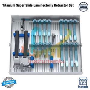 Juego de Retractores Quirúrgicos Manuales Premium, Básico, de Titanio Sólido, Certificado ISO, Retractor de Laminectomía Super Slide para Cirugía de Columna Vertebral - Product Image 1