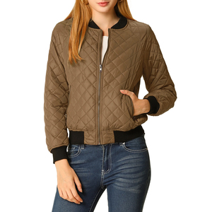 Good Quality Casual Outwear <b>Women</b> Bomber <b>Jacket</b> 2024 New Fashion <b>Lightweight</b> and Comfortable Bomber <b>Jacket</b> for Ladies - Product Image 3