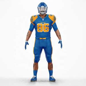 Uniformes de fútbol americano personalizados, uniforme de fútbol americano de secado rápido de alta calidad para jóvenes adultos con nombre de equipo - Product Image 2