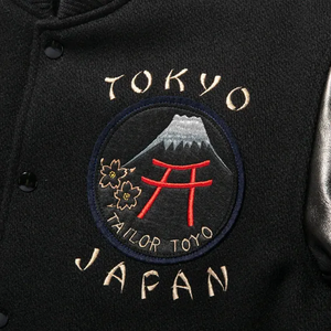 Veste d'homme élégante et intelligente Corps en laine de haute qualité avec manches en cuir véritable Col montant Letterman Varsity Design Vêtements d'hiver - Product Image 5