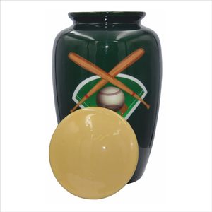 Urna de cremación para amantes del béisbol, urna funeraria de béisbol de tamaño adulto con bolsa de terciopelo - Product Image 3