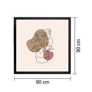 Solid Pine Wood 90 X 90cm Photo <b>Frame</b> Simple Style MDF <b>Poster</b> <b>Frame</b> for Display and DIY Black Decorative Wood Picture <b>Frame</b> - Product Image 4