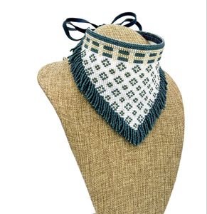 Collar de cuentas de semillas gruesas a la moda para mujeres y niñas, cuentas de cristal multicolor y cuentas de vidrio de HF CRAFTS - Product Image 2