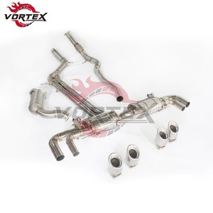 Système d'échappement Catback en acier inoxydable haute performance Vortex avec collecteur d'échappement pour Porsche Cayenne 2.0T 3.0T 2019-2025 - Product Image 3