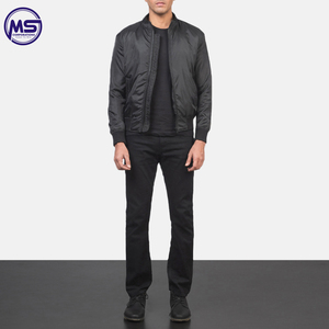 Men's Customized Logo Printing Light <b>Weight</b> Full Sleeves Bomber Jacket High Quality New Design with <b>Stand</b> Collar for Winter - Product Image 3