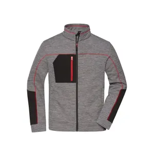 Men's Sustainable Structure Fleece <b>Jacket</b> Eco-Friendly Promotional Hoodie and Sweatshirt - Product Image 3